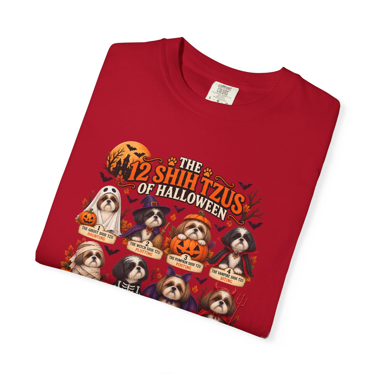 The 12 Shih Tzus of Halloween – Comfort Colors Shih Tzu T-Shirt