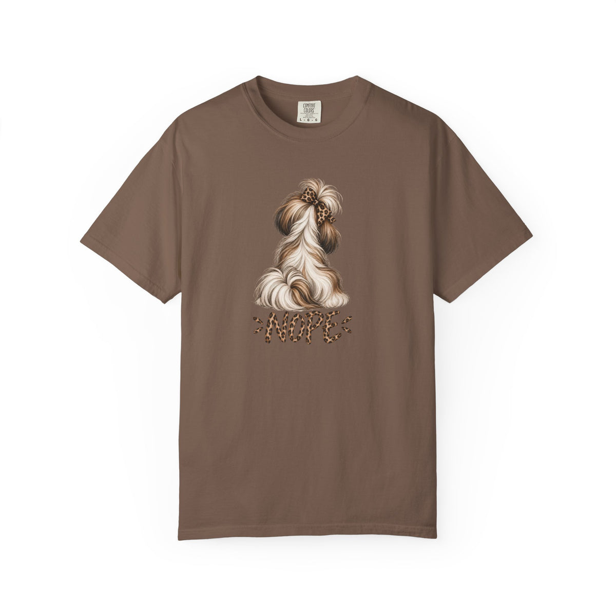 NOPE Shih Tzu Shirt – Leopard Print AttiTudies Tee