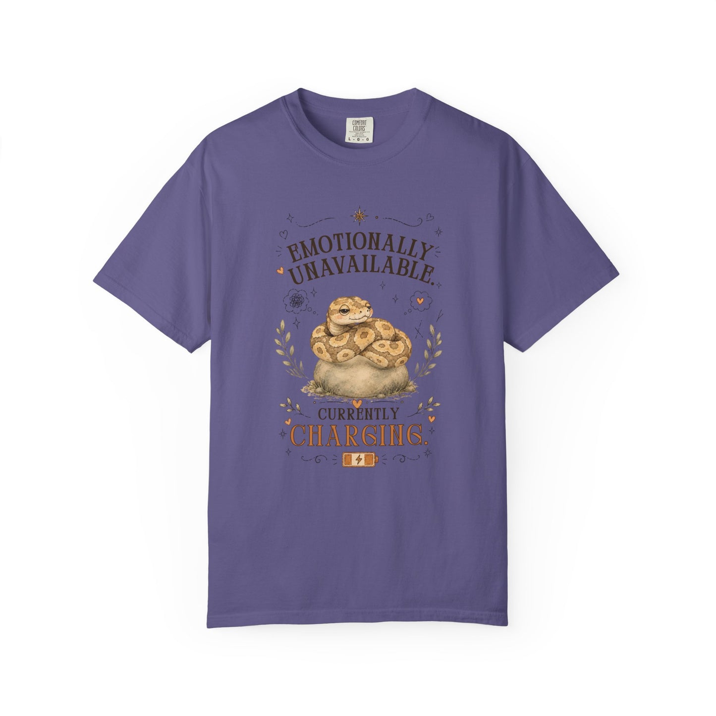 Emotionally Unavailable, Currently Charging T-Shirt