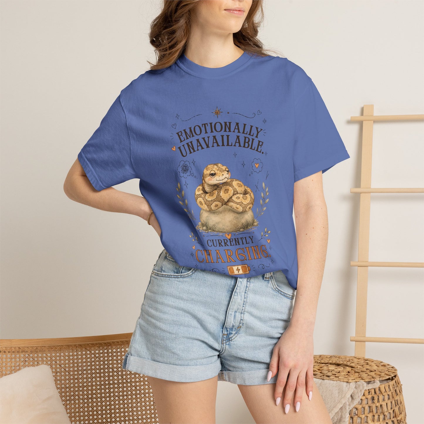 Emotionally Unavailable, Currently Charging T-Shirt