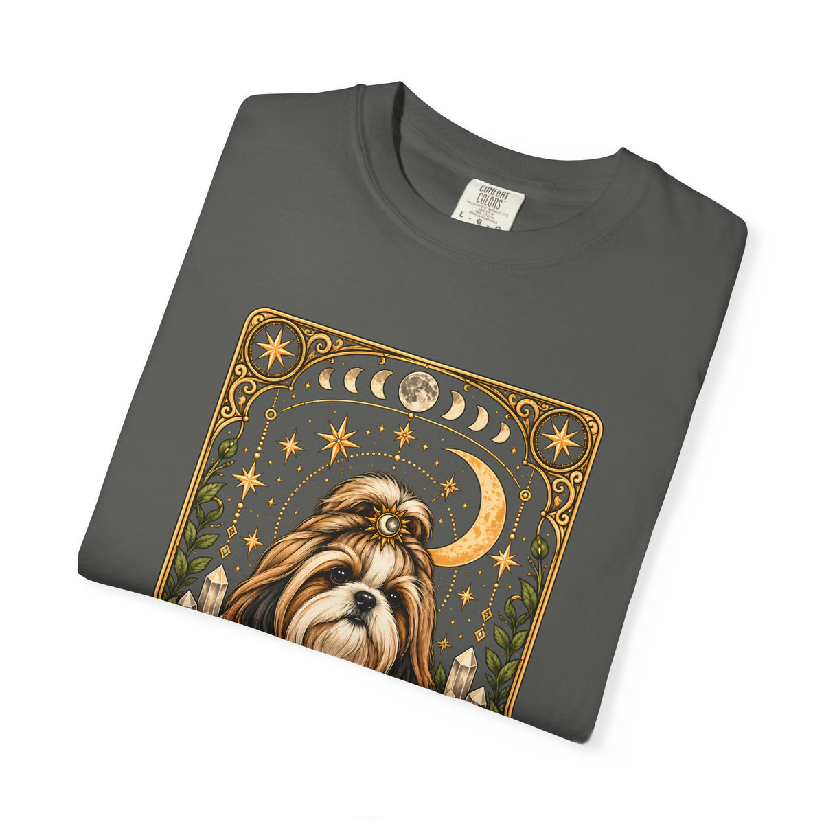 Shih Tzu Tarot Card Double-Sided T-Shirt