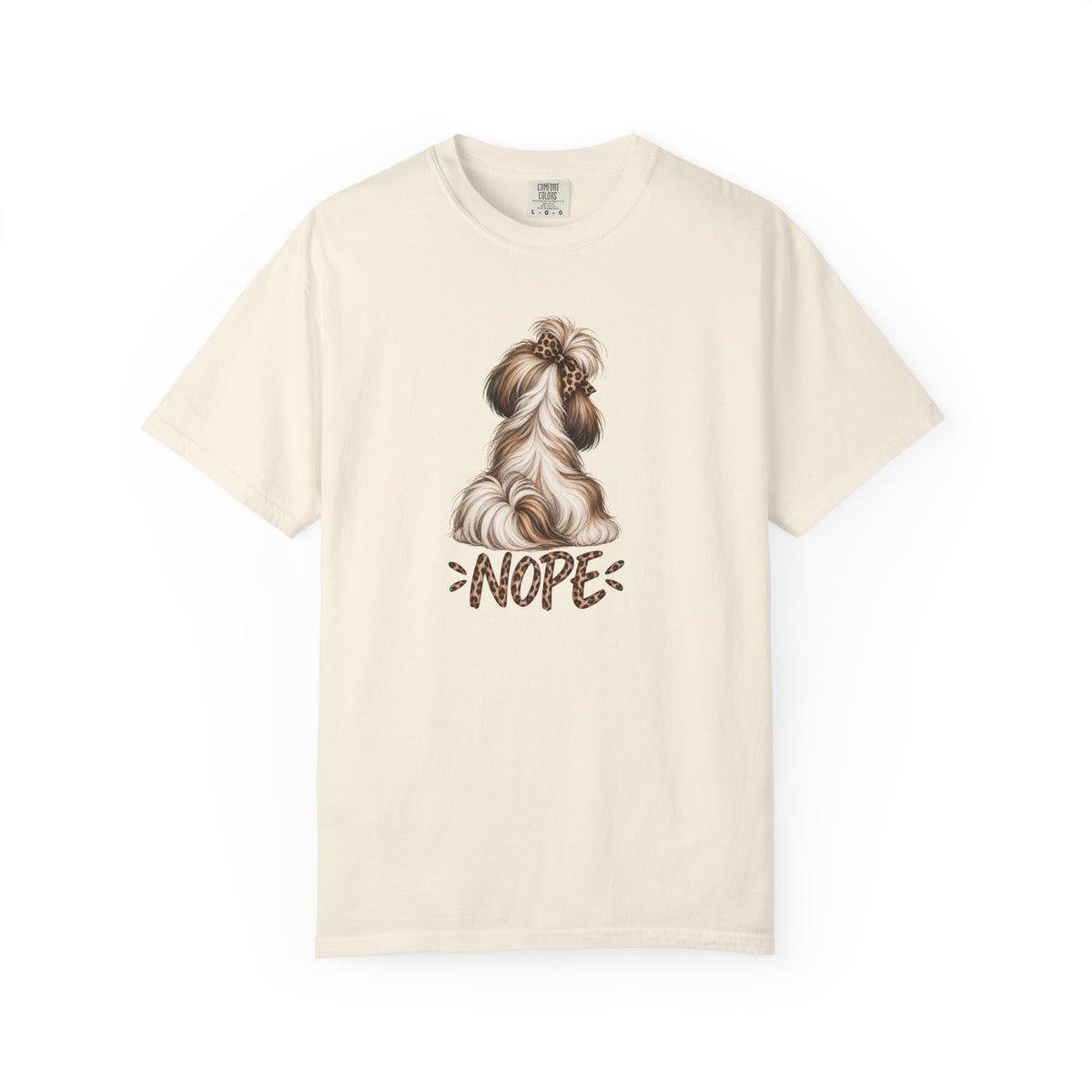 NOPE Shih Tzu Shirt – Leopard Print AttiTudies Tee