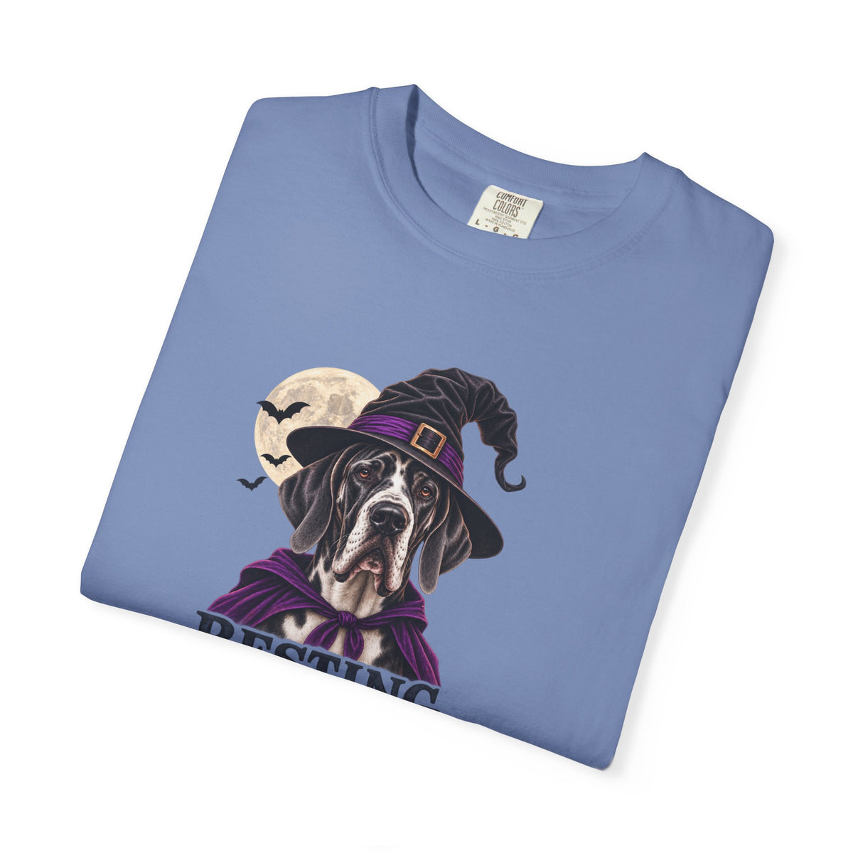 Resting Witch Face Great Dane T-Shirt – Funny Halloween Dog Tee