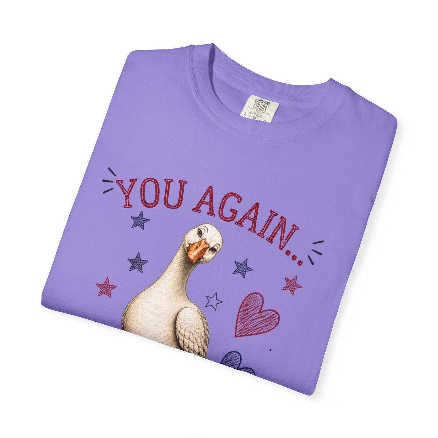 You Again But Why Goose T-Shirt – Funny Cute Bird Graphic Tee