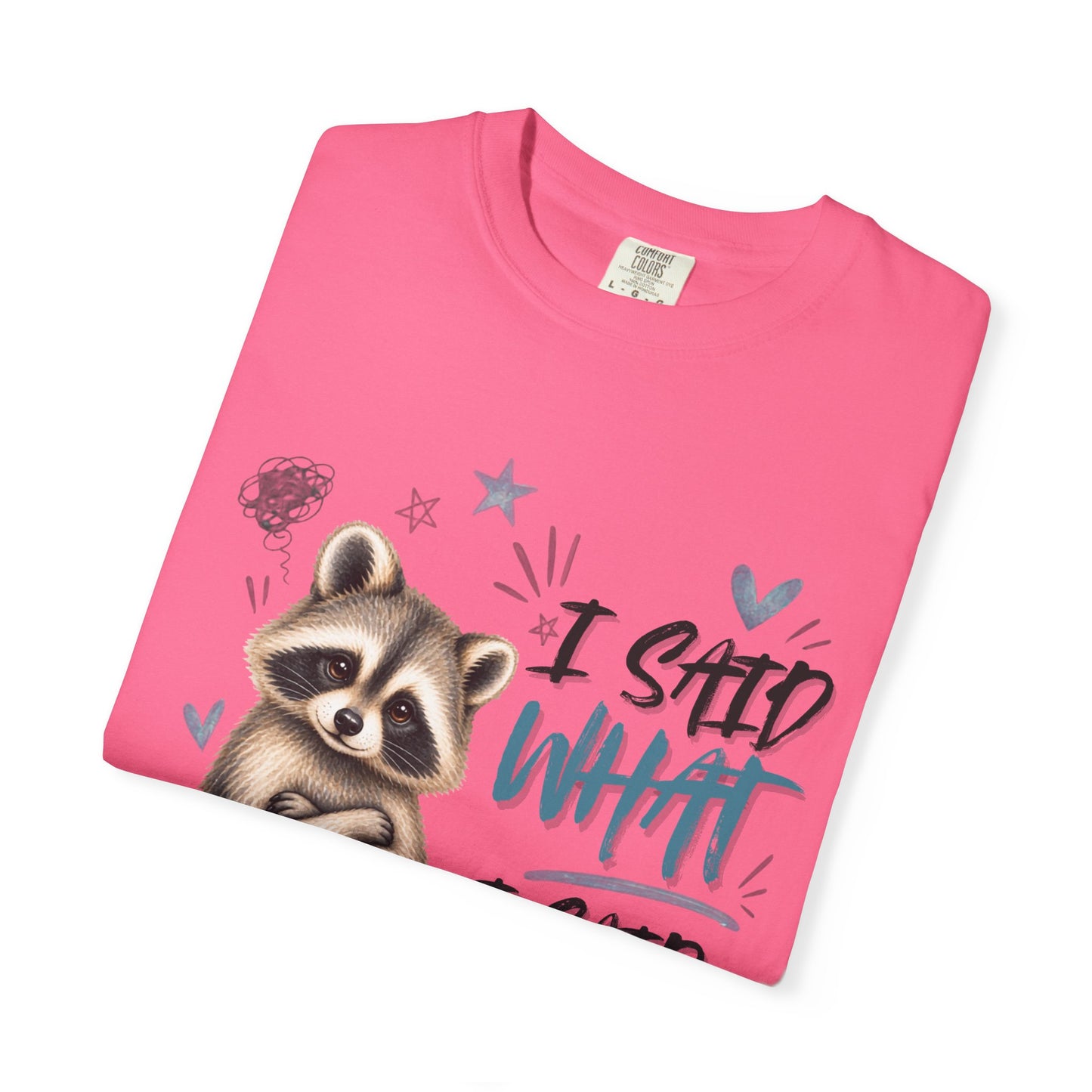 Raccoon  T-Shirt – I Said What I Said Funny Comfort Colors Shirt