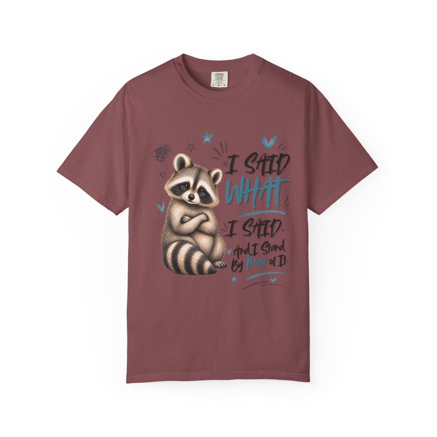 Raccoon  T-Shirt – I Said What I Said Funny Comfort Colors Shirt