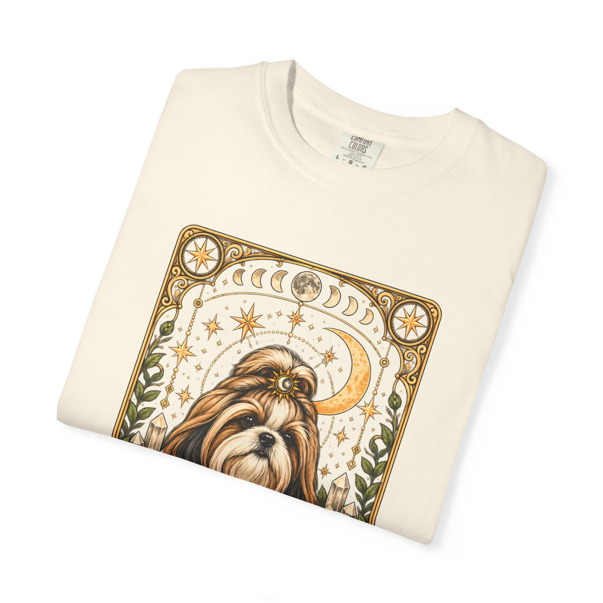 Shih Tzu Tarot Card Double-Sided T-Shirt