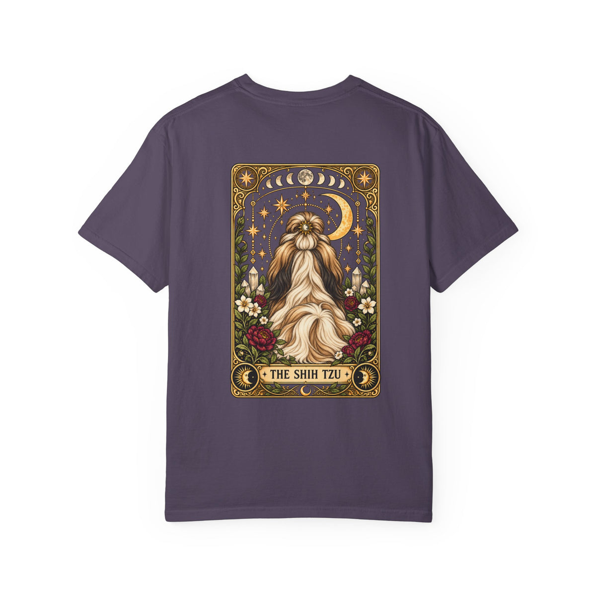 Shih Tzu Tarot Card Double-Sided T-Shirt