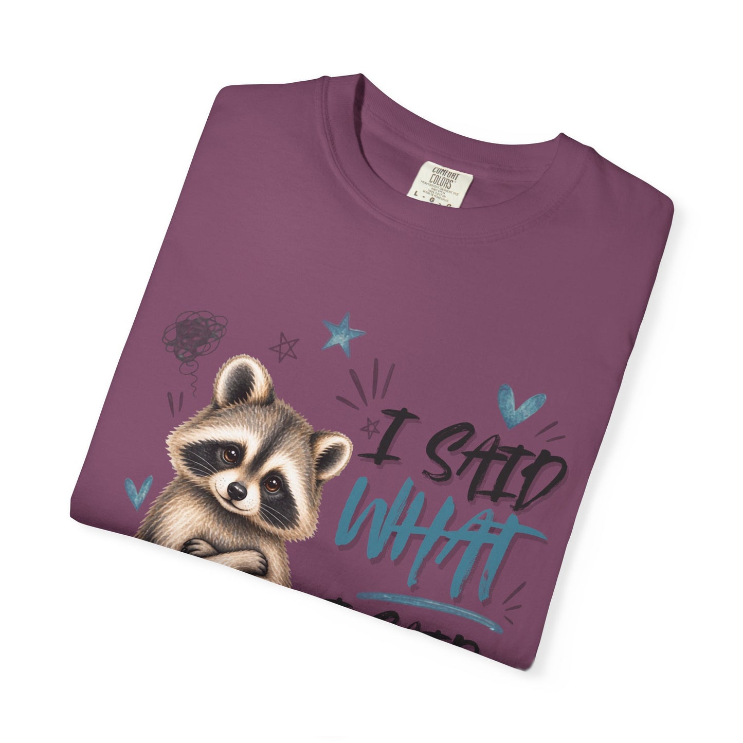 Raccoon  T-Shirt – I Said What I Said Funny Comfort Colors Shirt