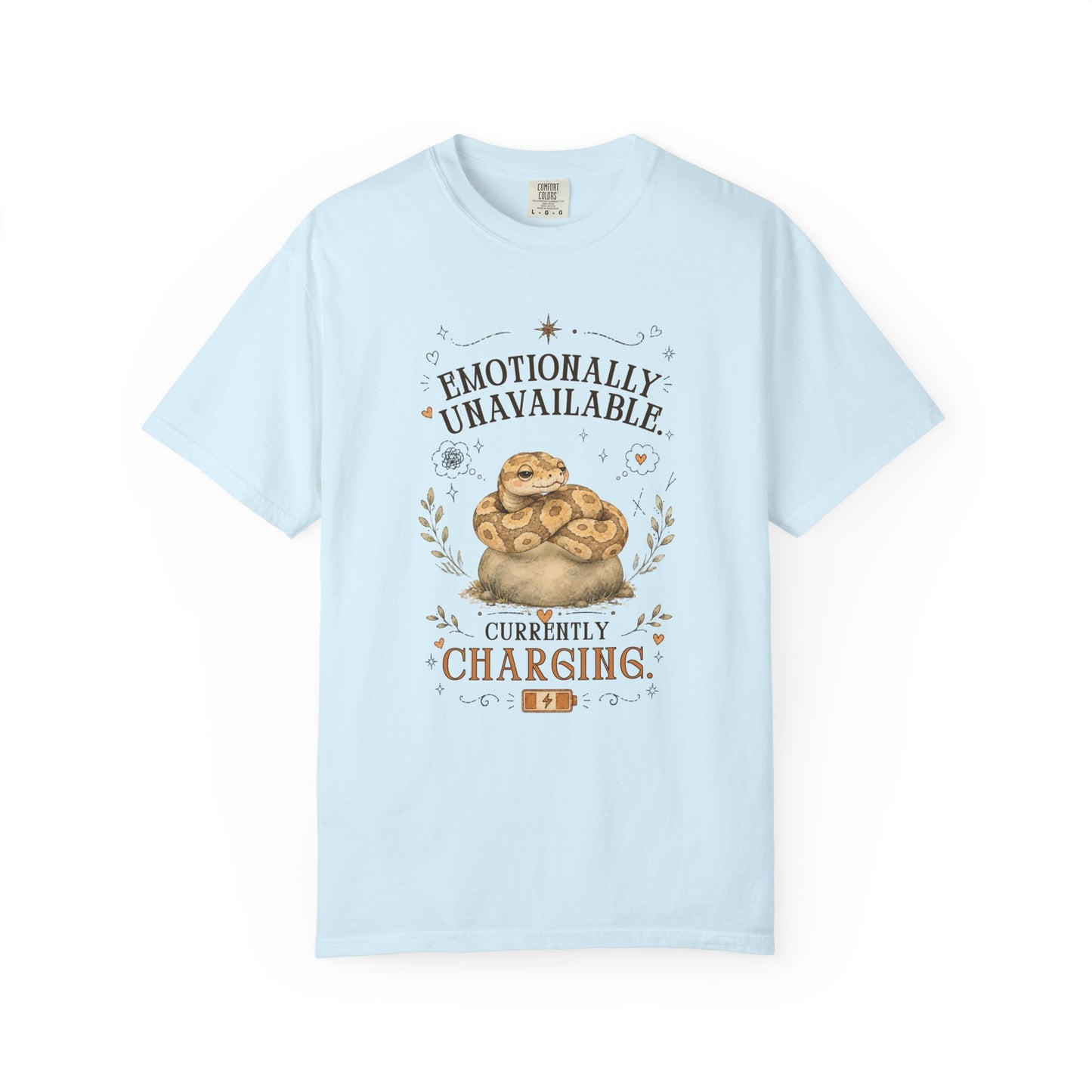 Emotionally Unavailable, Currently Charging T-Shirt
