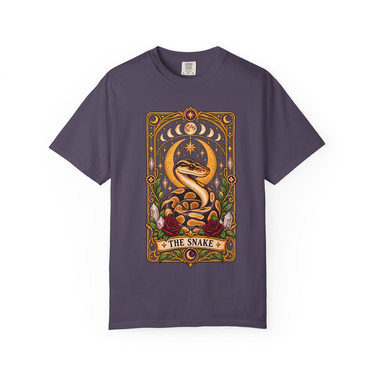 Ball Python Tarot T-Shirt – The Snake Celestial Graphic Tee