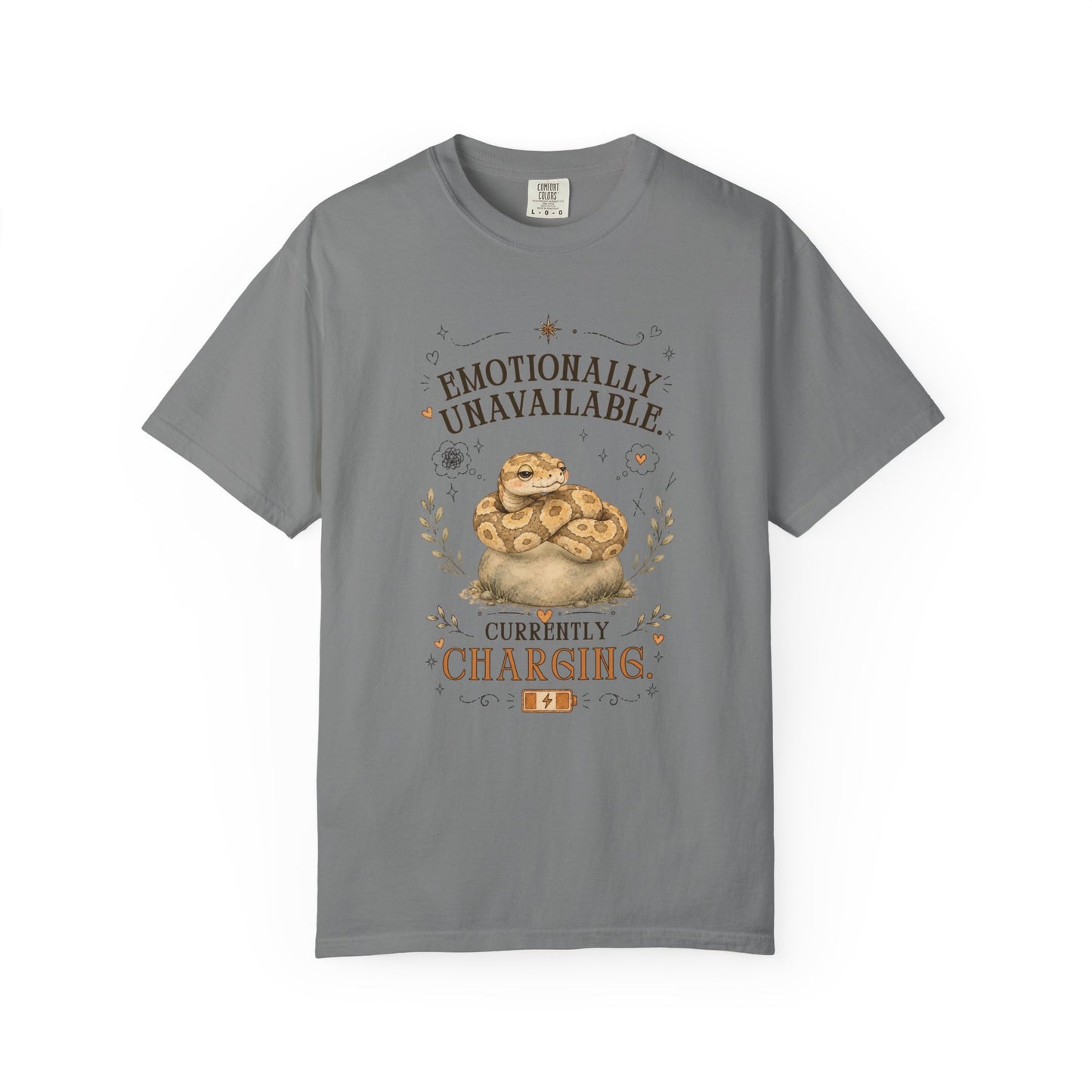 Emotionally Unavailable, Currently Charging T-Shirt