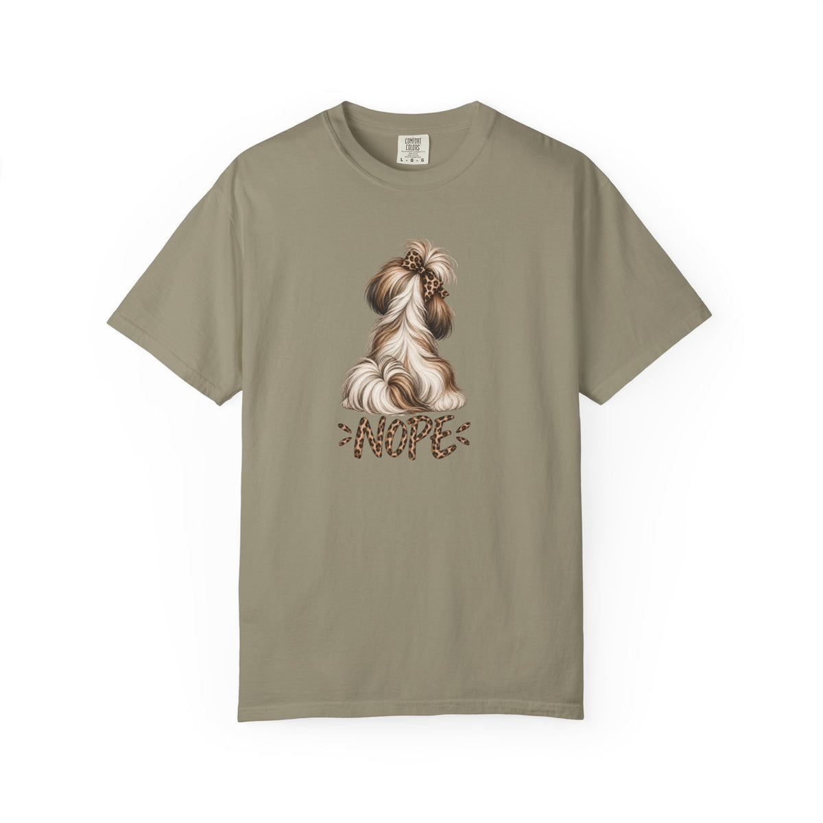 NOPE Shih Tzu Shirt – Leopard Print AttiTudies Tee