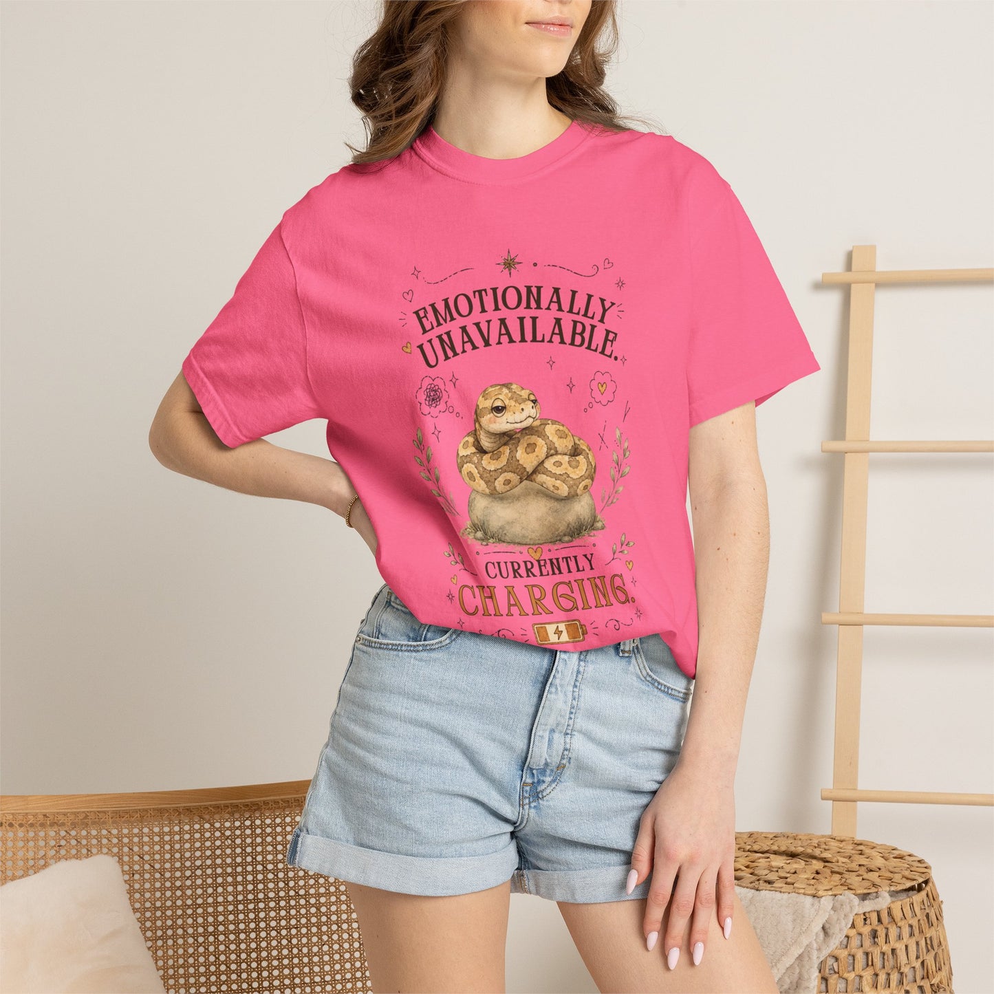 Emotionally Unavailable, Currently Charging T-Shirt