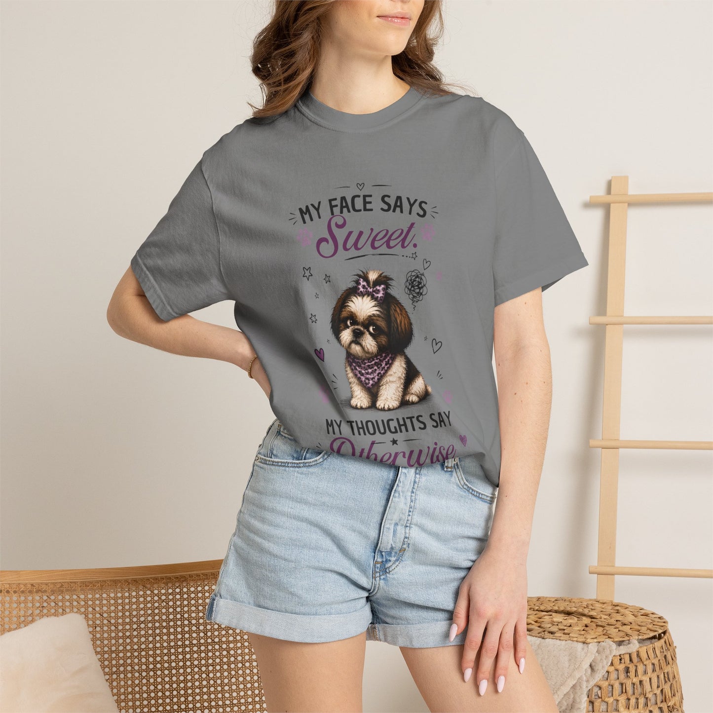 My Face Says Sweet, My Thoughts Say Otherwise T-Shirt