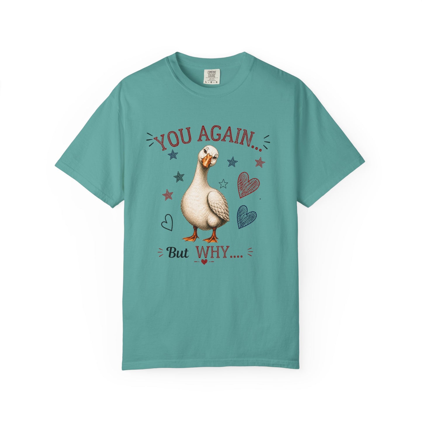 You Again But Why Goose T-Shirt – Funny Cute Bird Graphic Tee