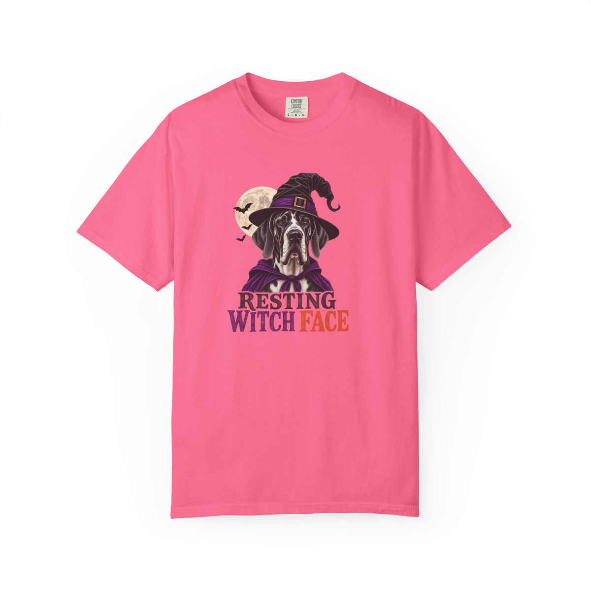 Resting Witch Face Great Dane T-Shirt – Funny Halloween Dog Tee