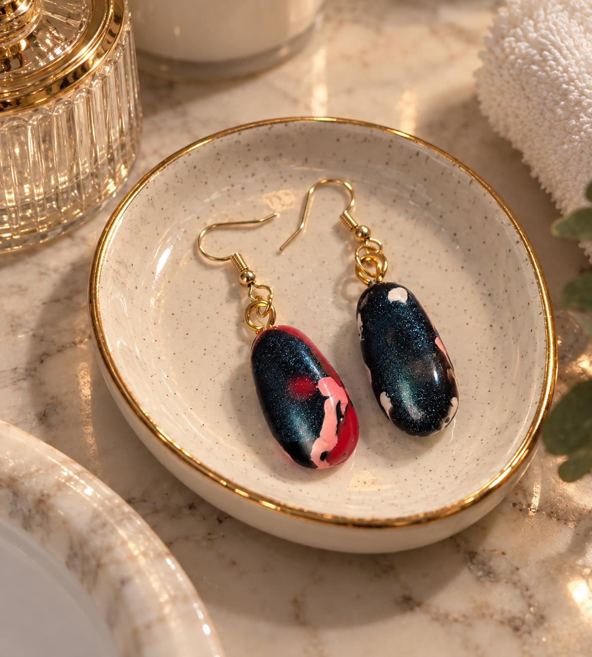 Chaos Theory – One-of-a-Kind Upcycled Filament Earrings, Handmade in Missouri