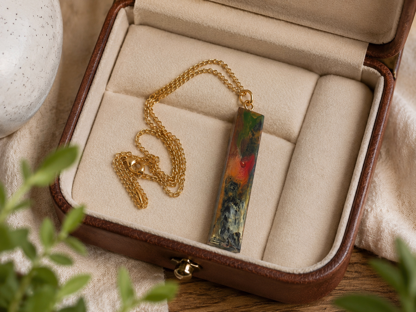 From Dusk Till Dawn Pendant Necklace – Upcycled 3D Filament Art
