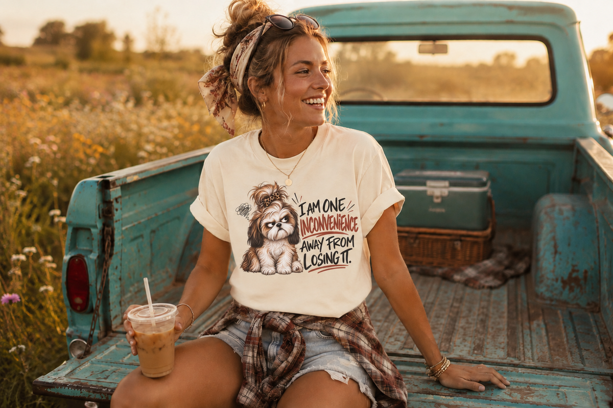 I Am One Inconvenience Away From Losing It Shih Tzu Shirt