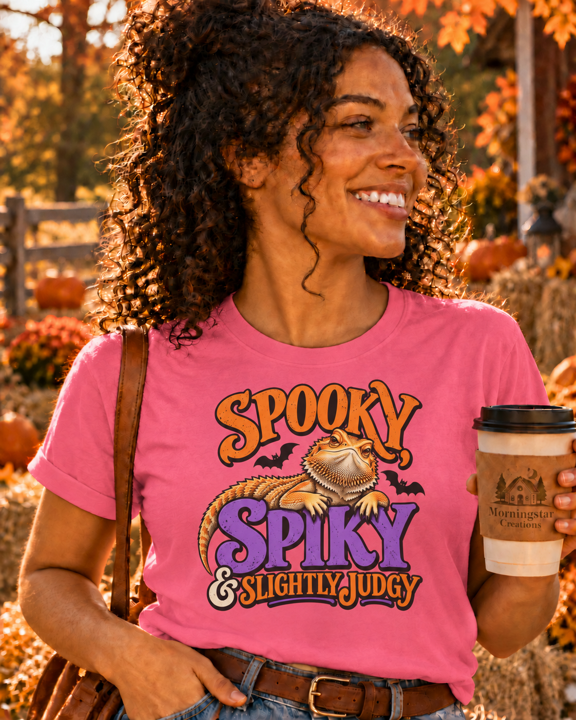 Spooky, Spiky & Slightly Judgy Bearded Dragon Halloween T-Shirt