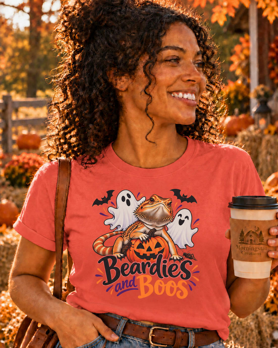 Beardies & Boos T-Shirt – Halloween Bearded Dragon Comfort Colors Tee