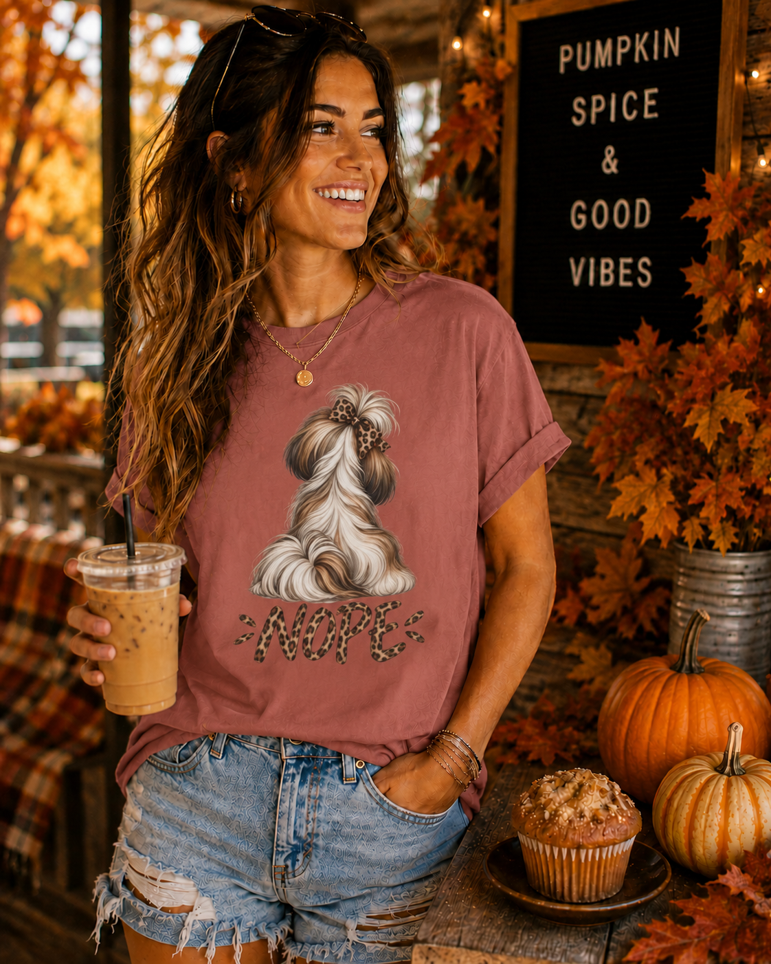 NOPE Shih Tzu Shirt – Leopard Print AttiTudies Tee