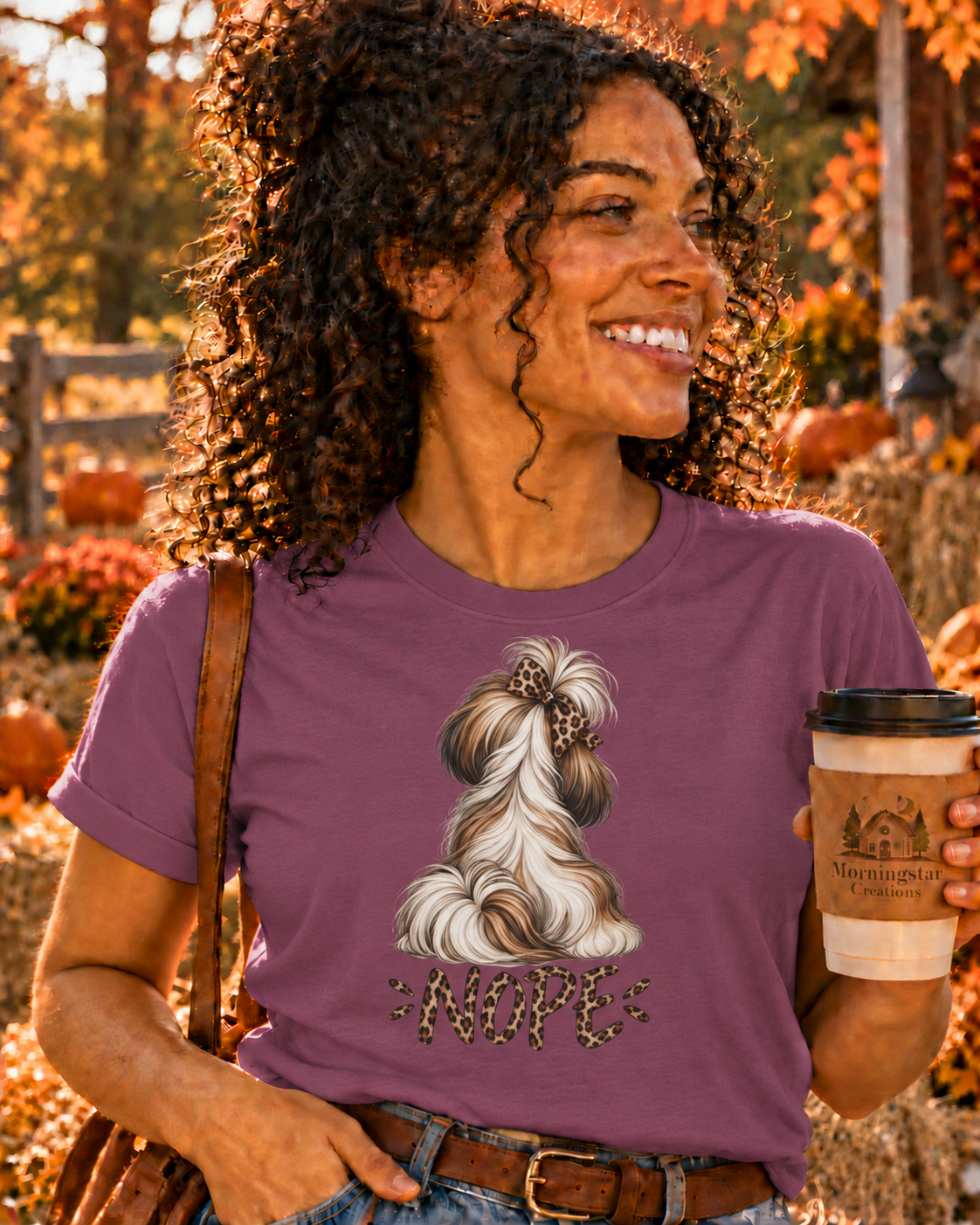 NOPE Shih Tzu Shirt – Leopard Print AttiTudies Tee