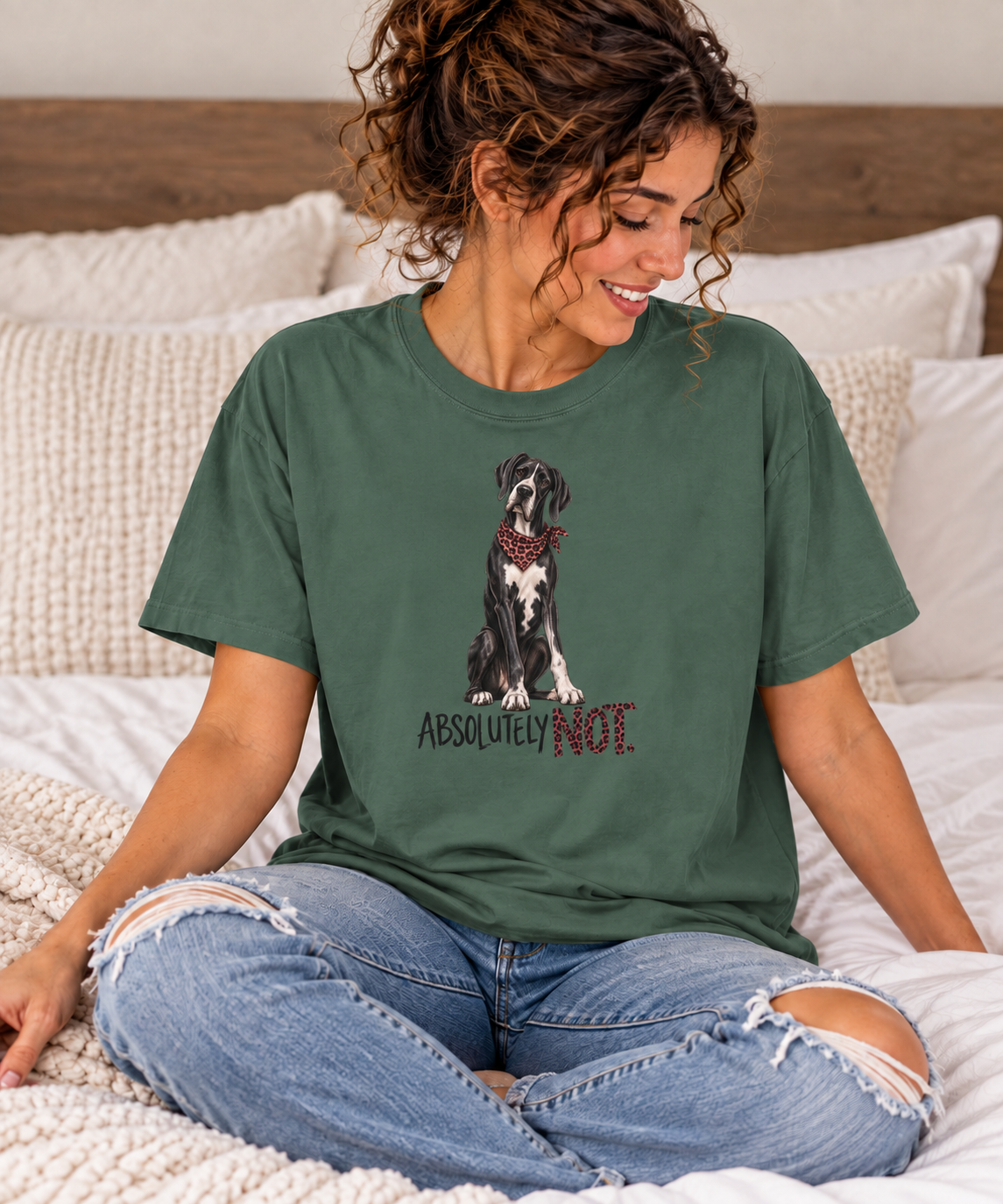 Absolutely Not Great Dane Shirt, Funny Dog Lover Graphic Tee