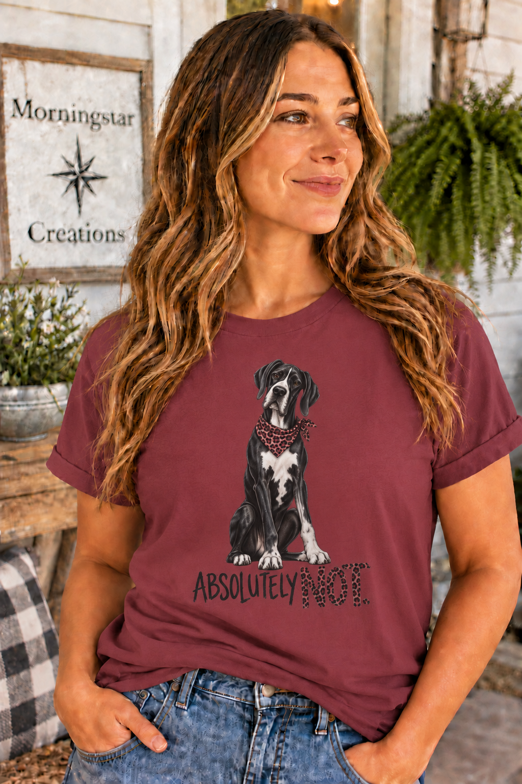 Absolutely Not Great Dane Shirt, Funny Dog Lover Graphic Tee