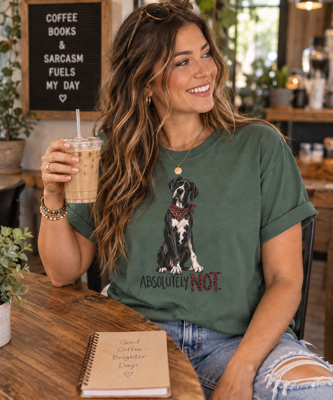 Absolutely Not Great Dane Shirt, Funny Dog Lover Graphic Tee