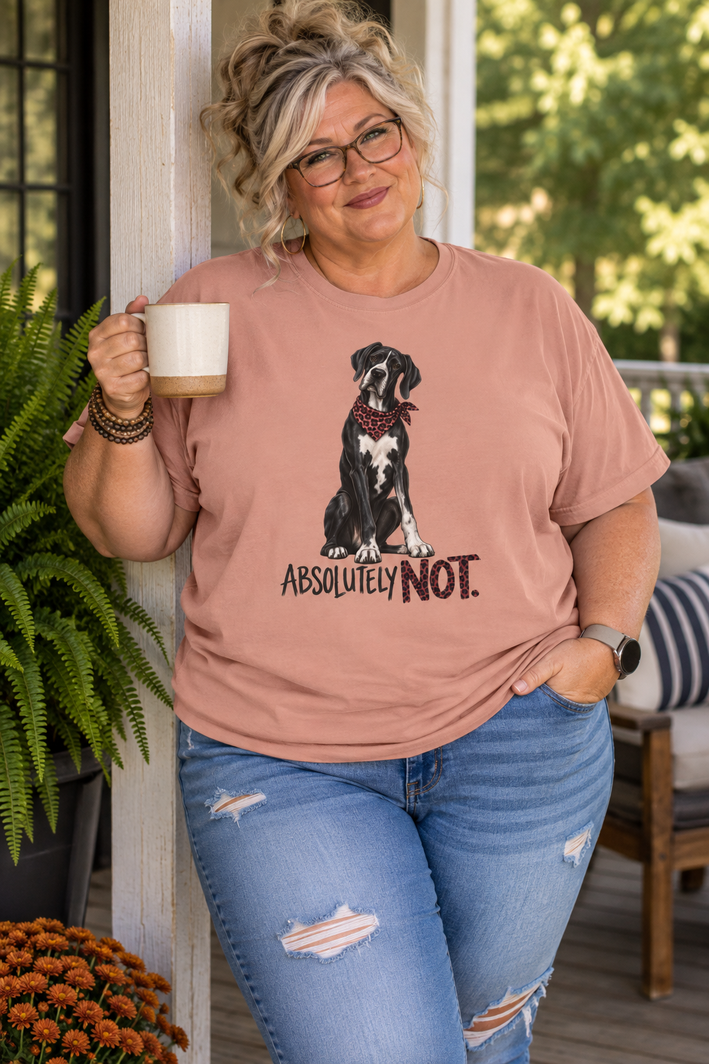 Absolutely Not Great Dane Shirt, Funny Dog Lover Graphic Tee