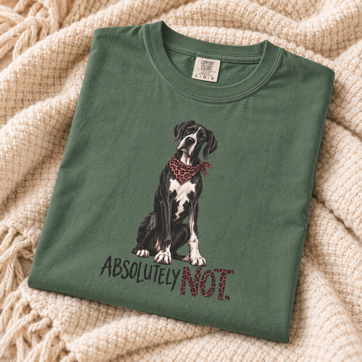 Absolutely Not Great Dane Shirt, Funny Dog Lover Graphic Tee