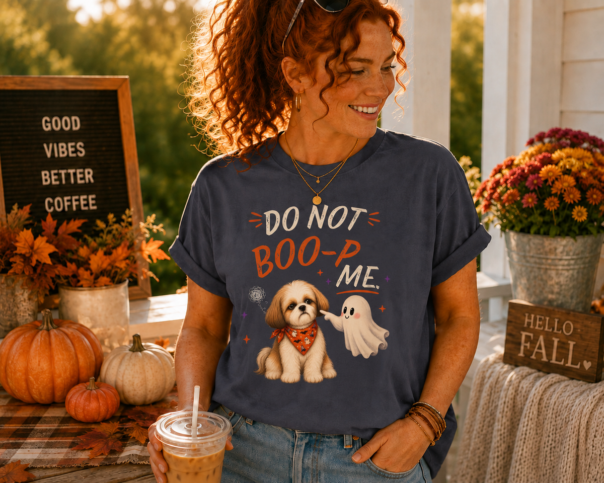 Do Not Boo‑P Me Shih Tzu T-Shirt | Funny Halloween Dog Tee