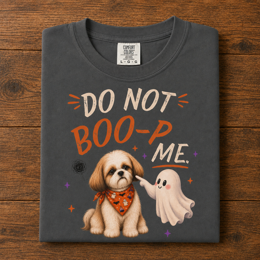 Do Not Boo‑P Me Shih Tzu T-Shirt | Funny Halloween Dog Tee