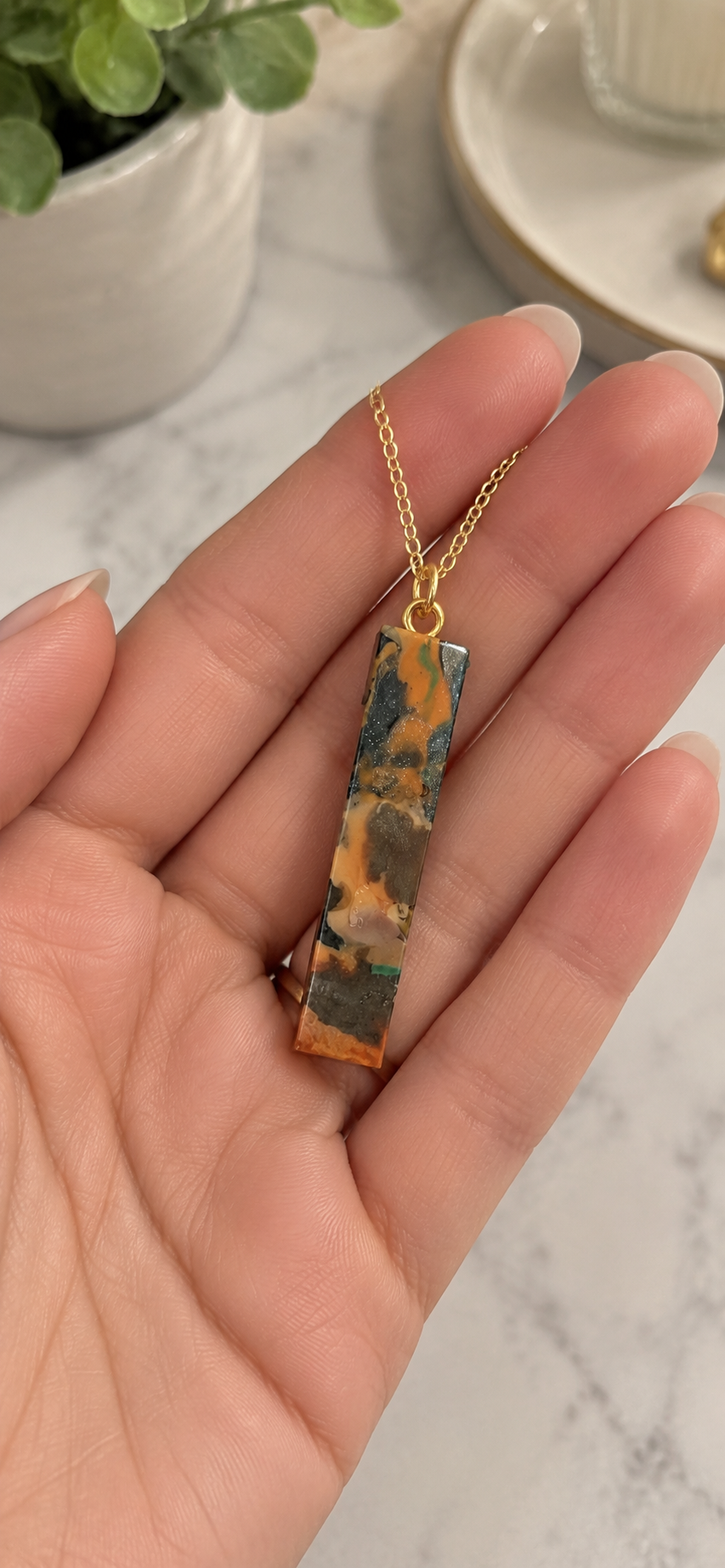 Mixed Signals – One-of-a-Kind Upcycled Filament Pendant