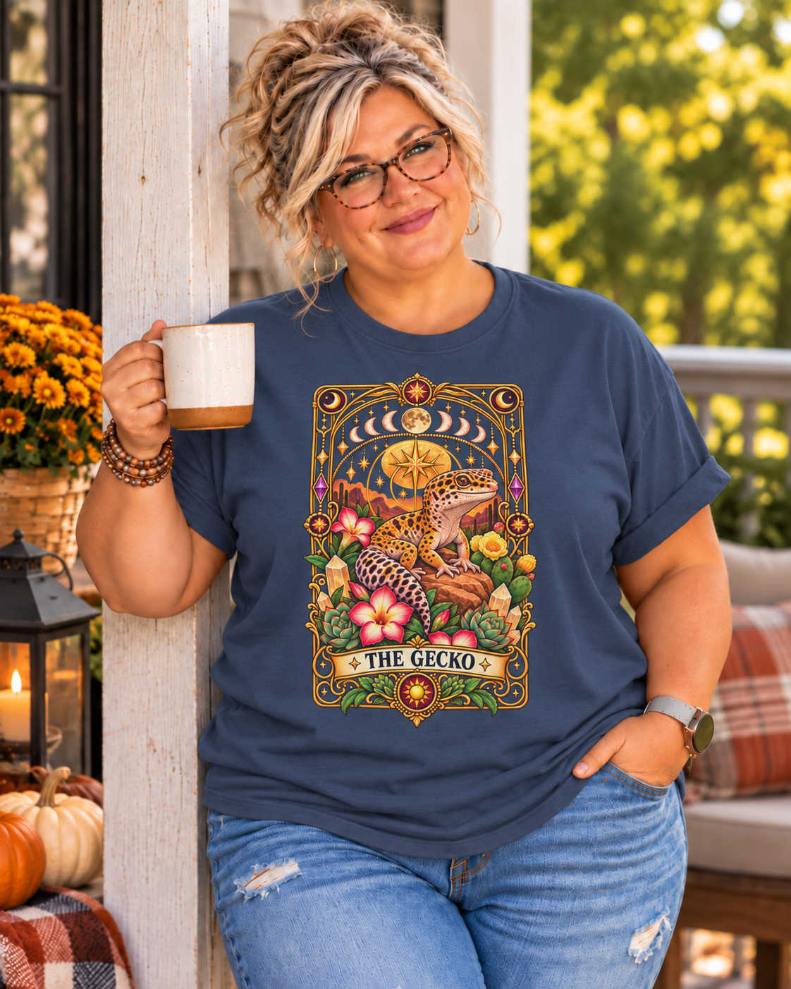The Gecko Tarot Card Shirt – Celestial Leopard Gecko Tee
