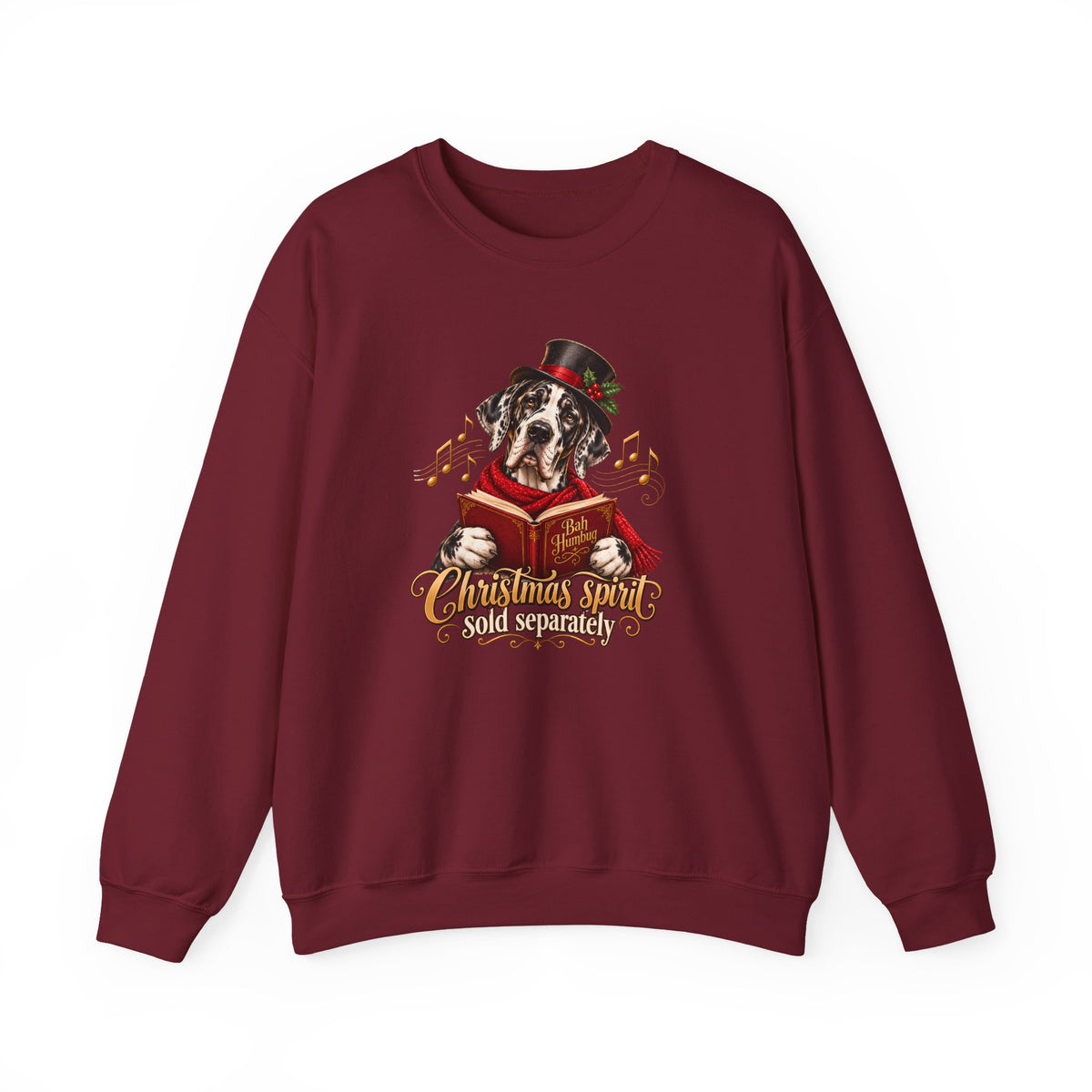 Christmas Spirit Sold Separately, Great Dane Holiday Sweatshirt