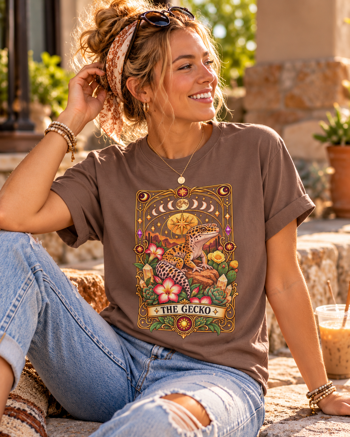 The Gecko Tarot Card Shirt – Celestial Leopard Gecko Tee