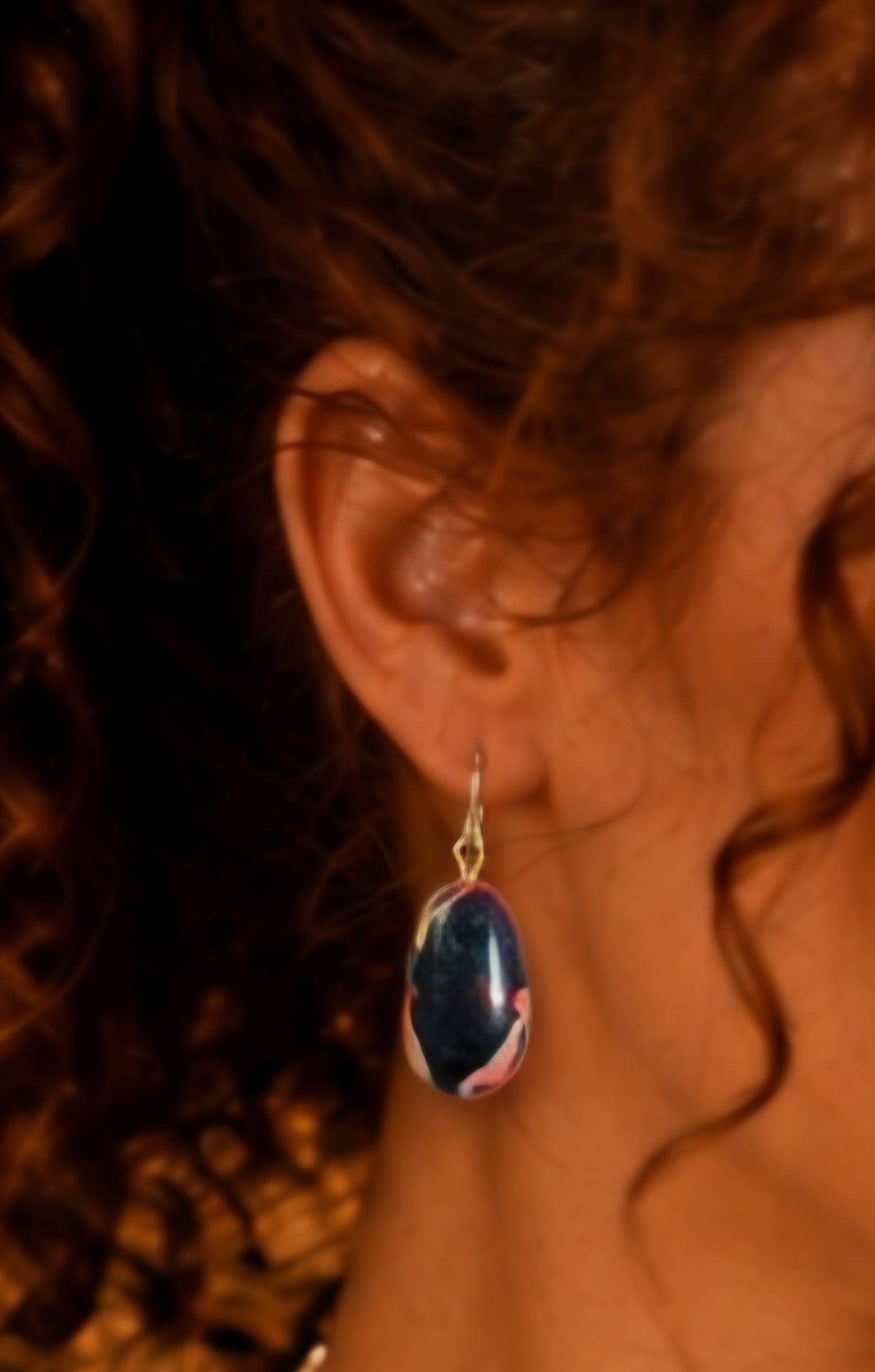 Chaos Theory – One-of-a-Kind Upcycled Filament Earrings, Handmade in Missouri