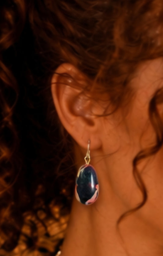 Chaos Theory – One-of-a-Kind Upcycled Filament Earrings, Handmade in Missouri