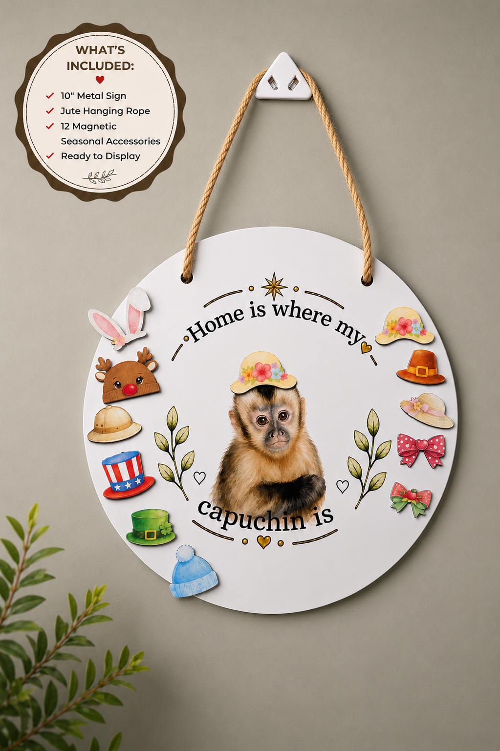 includes 12 magnetic Interchangeable Hats